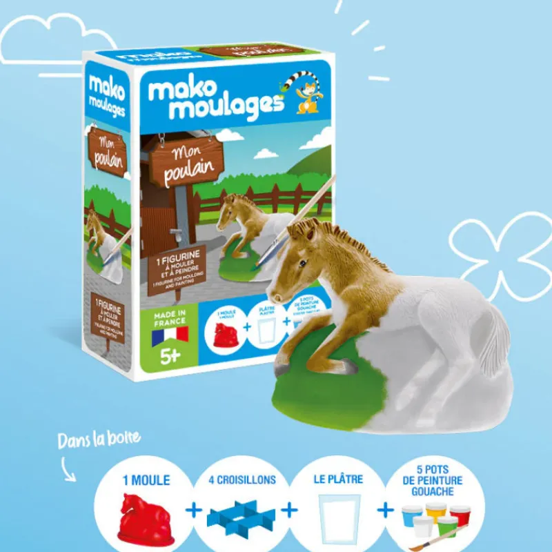 Mako moulages 'Mon poulain' 39110< Mako Moulages Figurines Et Déco | Mako Moulages