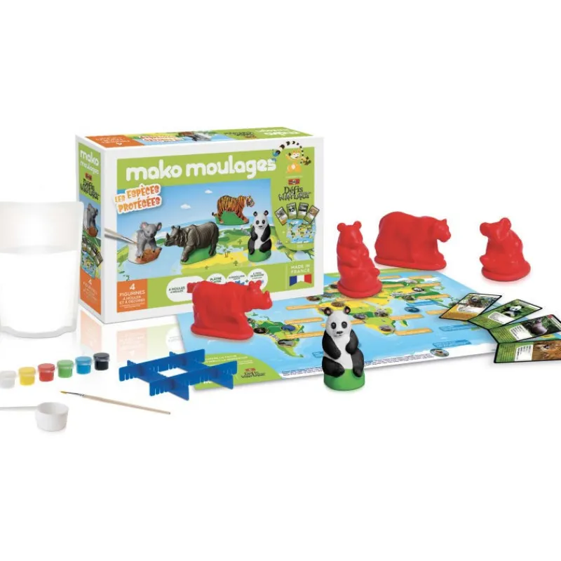 Mako moulages "Espèces protégées", coffret 4 moules 39061< Mako Moulages Figurines Et Déco | Mako Moulages