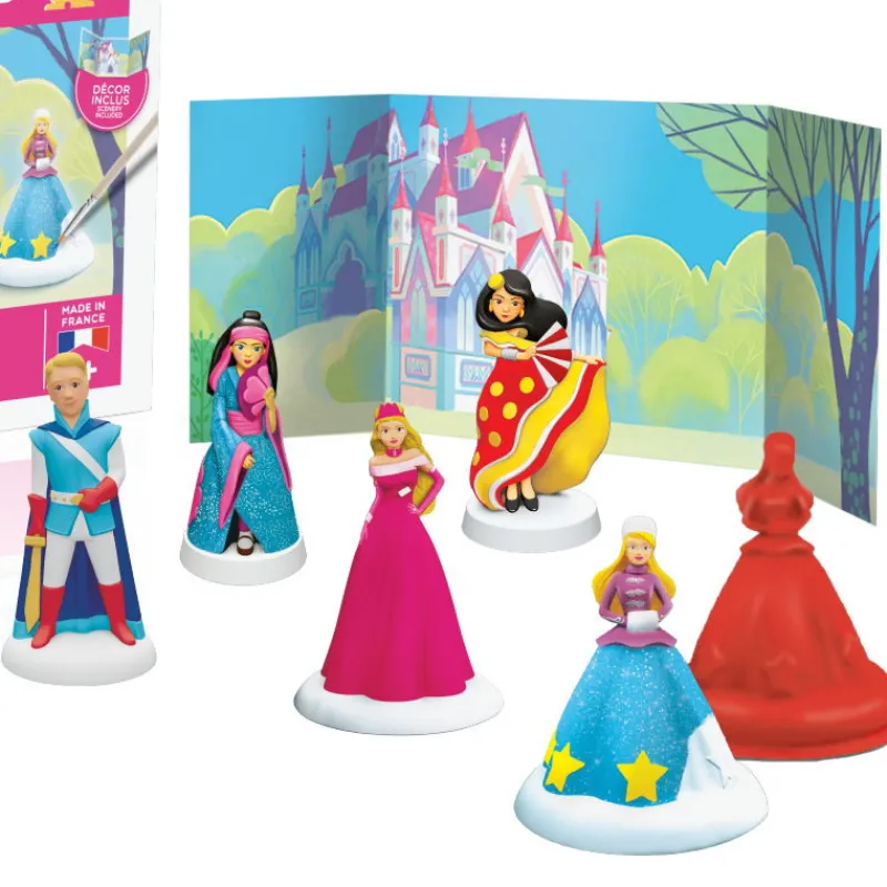 Mako moulages "Prince et princesses" coffret 5 moules 39066< Mako Moulages Figurines Et Déco | Mako Moulages