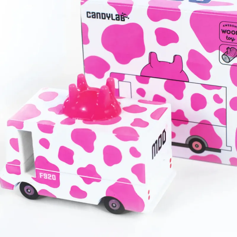 Candylab TOYS Milk van rose< Jouets Garage, Voitures