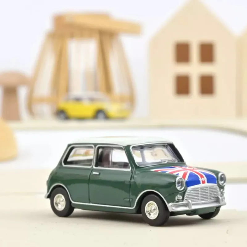NOREV Mini Cooper S 1964 verte drapeau anglais, voiture 1/64< Jouets Garage, Voitures