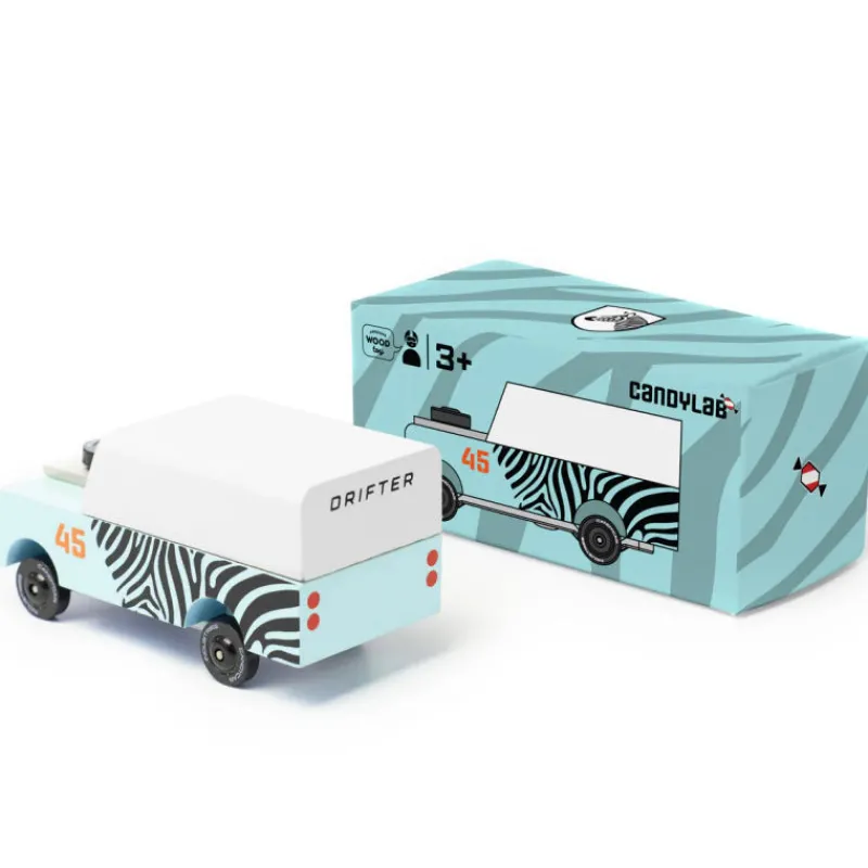 Candylab TOYS Mini drifter zébré voiture 4x4< Jouets Garage, Voitures
