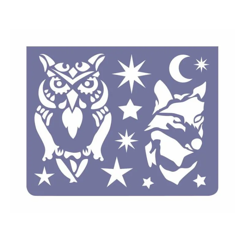 Djeco Mini pochoirs 'Nuit' 9742< Pochoirs Djeco