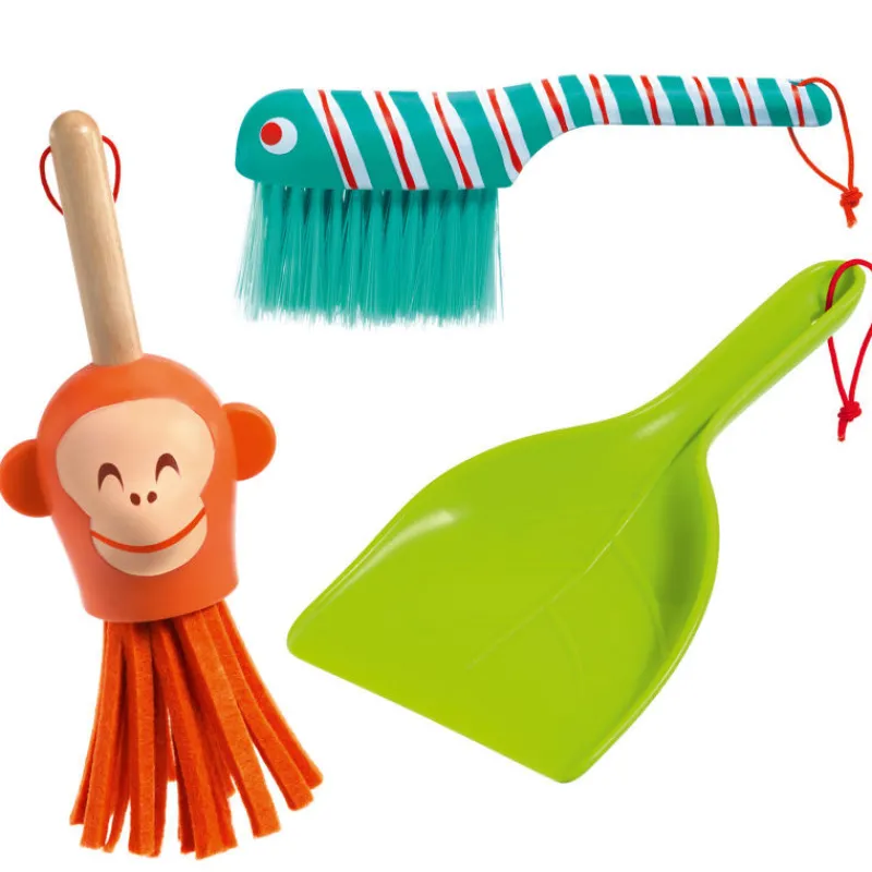 Djeco Mister Clean, set de ménage 6648< Jouets Cuisine, Dînette