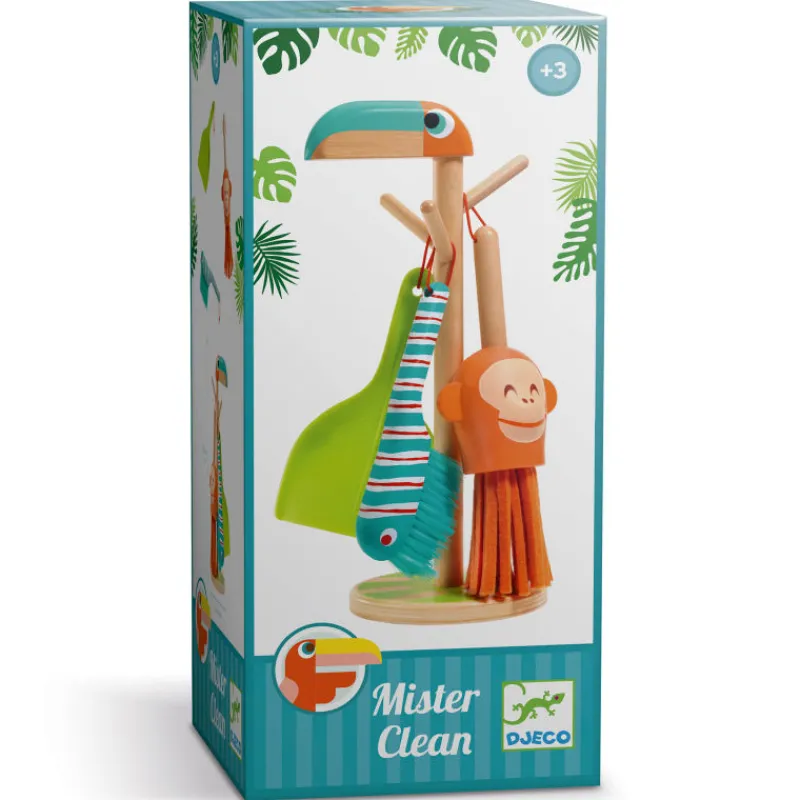 Djeco Mister Clean, set de ménage 6648< Jouets Cuisine, Dînette