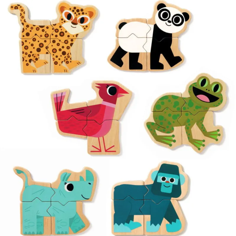 Djeco Mixanimo, jeu magnétique 3126<Enfant Puzzle Djeco | Puzzles Dès 2 Ans: 2, 12 Et 24 Pcs