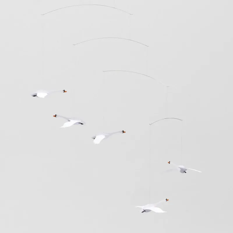 Flensted Mobiles Mobile en papier "Cygnes nordiques"<Enfant Déco Design | Décoration Enfants