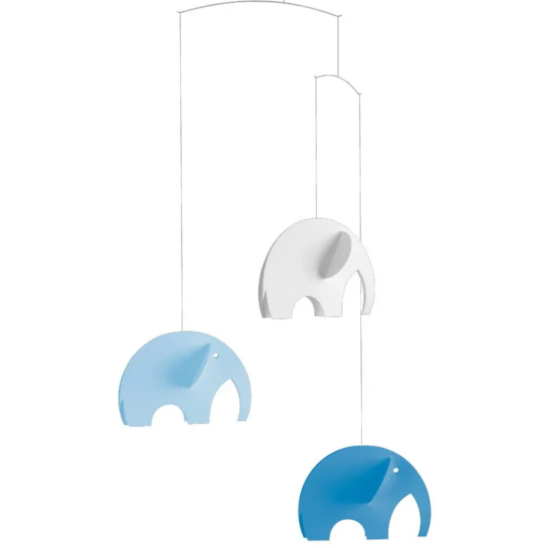 Flensted Mobiles Mobile en papier "Eléphants bleus"<Enfant Déco Design | Décoration Enfants
