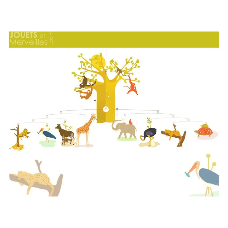 Djeco Mobile La savane africaine, mobile 4300<Enfant Little Big Room By Djeco | Décoration Enfants