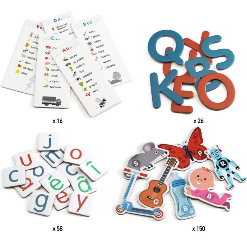 Djeco Mon grand coffret des LETTRES, jeu 8249< Jeux De Société