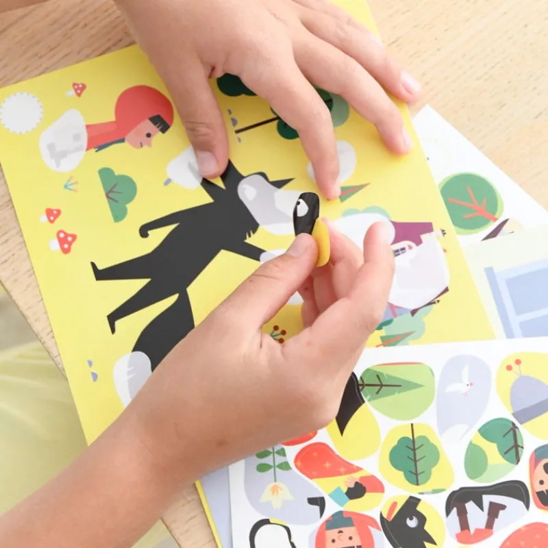 POPPIK Mon histoire en stickers "Le petit chaperon rouge"< Jeux, Puzzles Et Stickers Poppik | Autocollants Et Décalcomanies