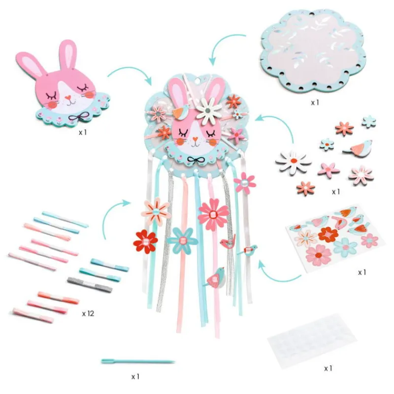 Djeco Mon premier attrape-rêve à créer "Rêveuse" DIY 7966<Enfant Bricolage Enfant