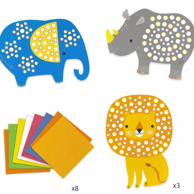 Djeco Mosaïques 'Jungle douce' 9097< Mosaïque