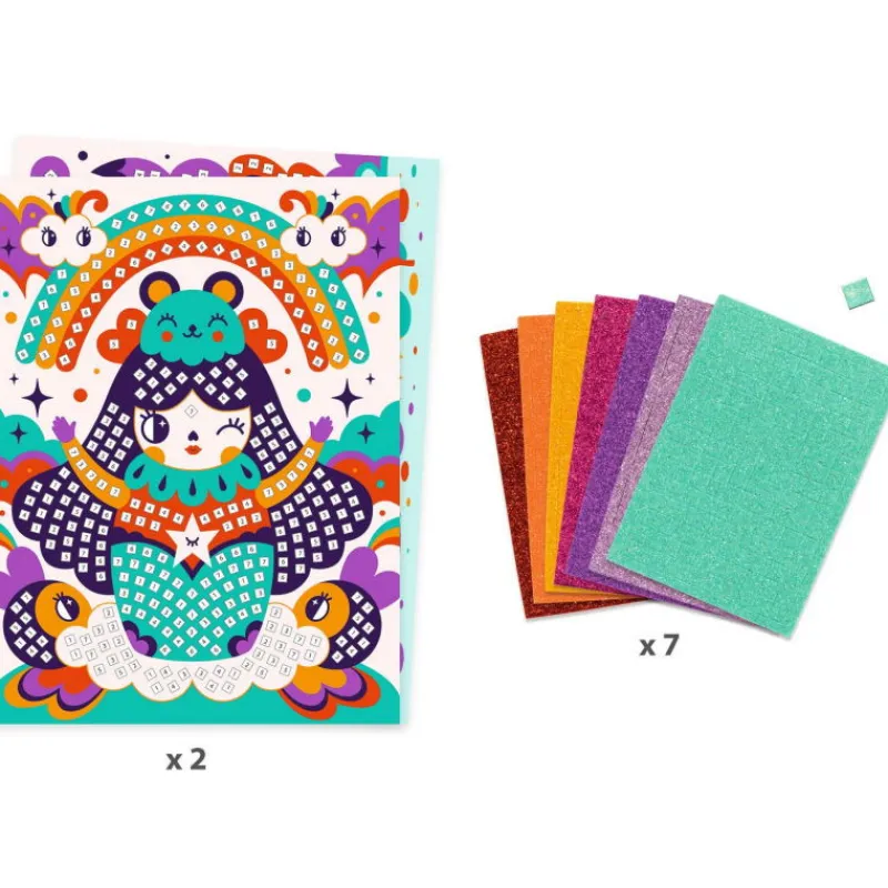 Djeco Mosaïques Kokeshis 8904< Mosaïque