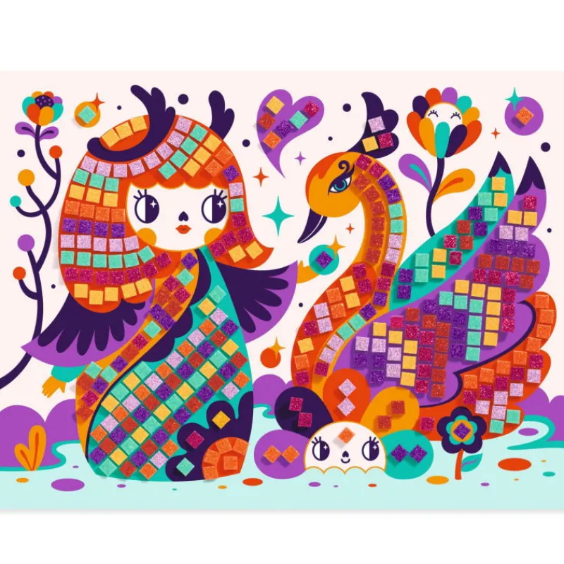 Djeco Mosaïques Kokeshis 8904< Mosaïque