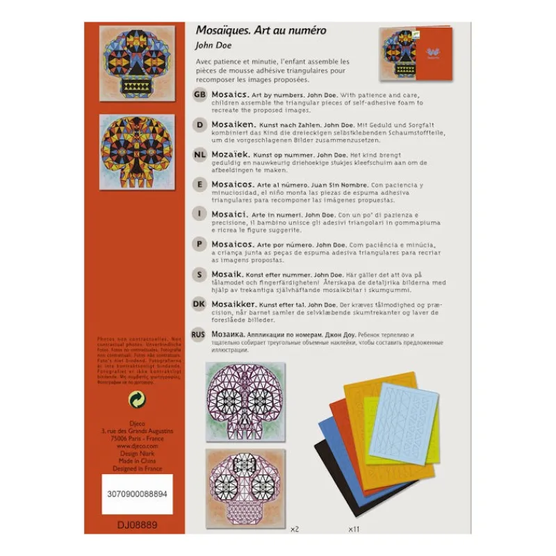 Djeco Mosaïques pour les grands "Coco" 8888< Mosaïque