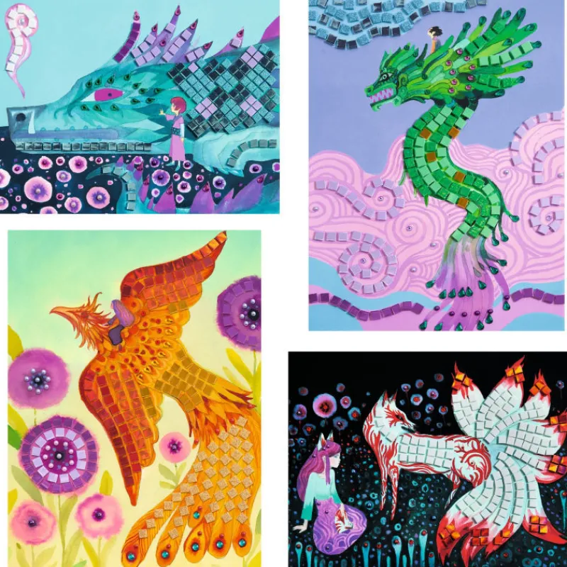 Djeco Mosaïques "Créatures légendaires" Art au numéro 9408< Mosaïque