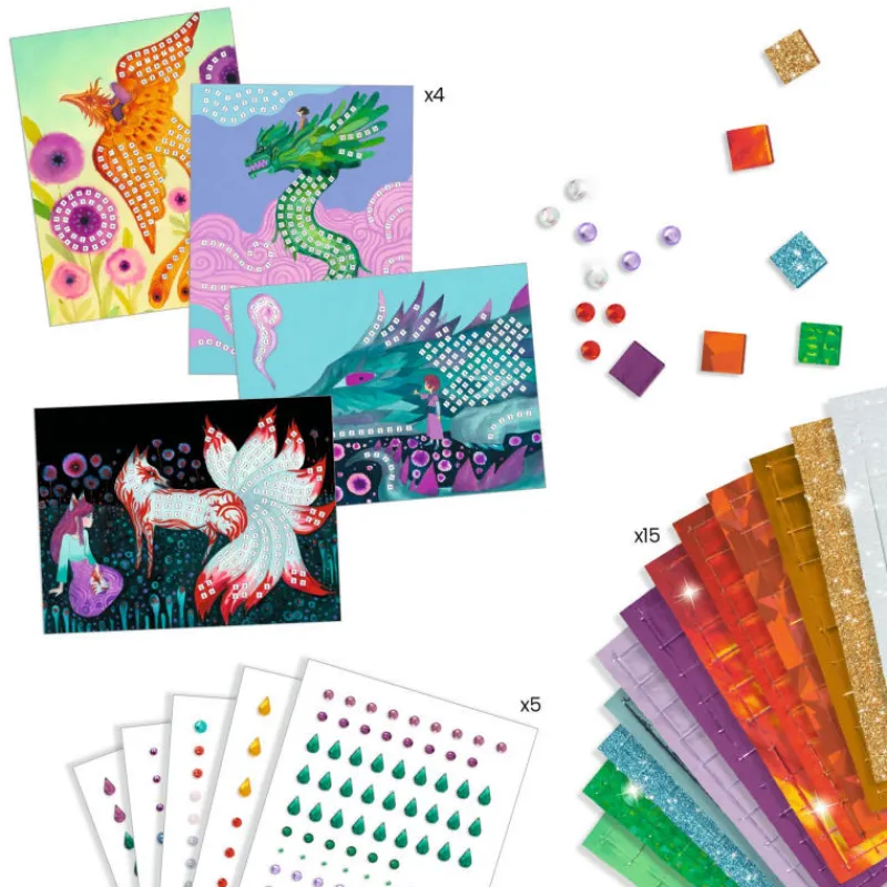 Djeco Mosaïques "Créatures légendaires" Art au numéro 9408< Mosaïque