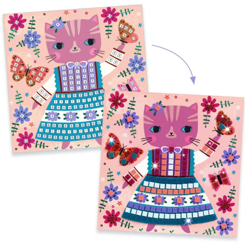 Djeco Mosaïques "Lovely pets" Art au numéro 9425< Mosaïque