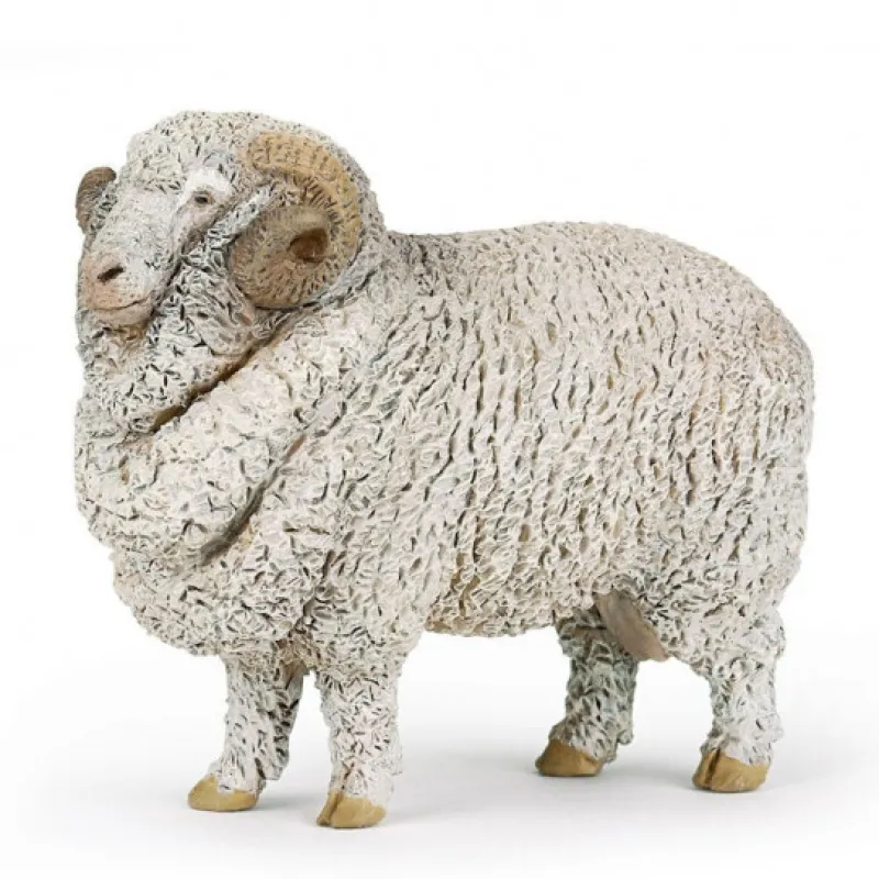 Papo Mouton mérinos, figurine 51174< Figurines Papo | Ferme En Bois, Centre Équestre Et Zoo