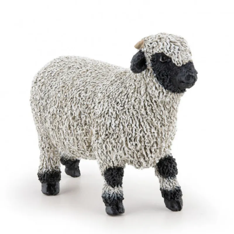 Papo Mouton nez noir du Valais, figurine 51194< Figurines Papo | Ferme En Bois, Centre Équestre Et Zoo