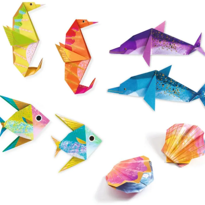 Djeco Origami 'Animaux marins' 8755< Origami, Pliages