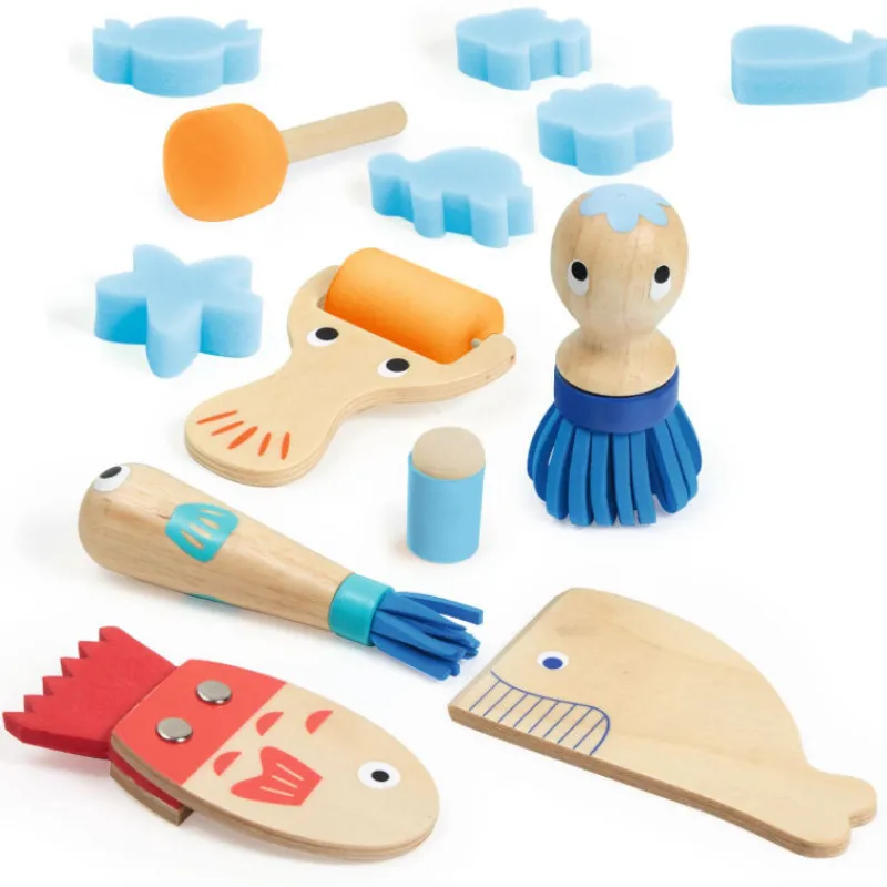 Djeco Outils de peinture pour enfants - 9014< Feutres, Gouaches Et Pinceaux
