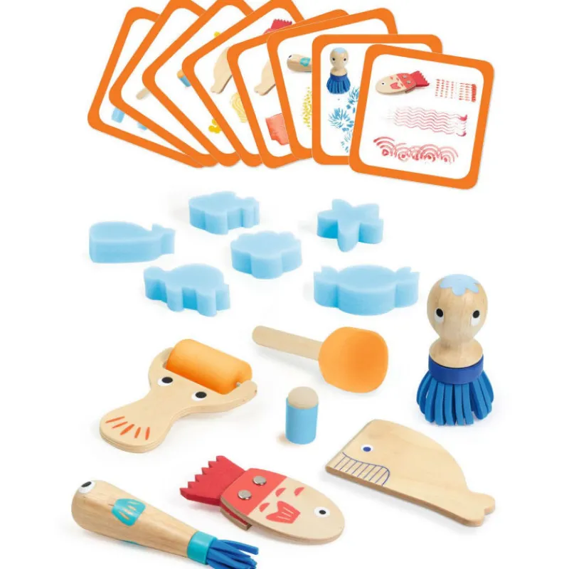 Djeco Outils de peinture pour enfants - 9014< Feutres, Gouaches Et Pinceaux