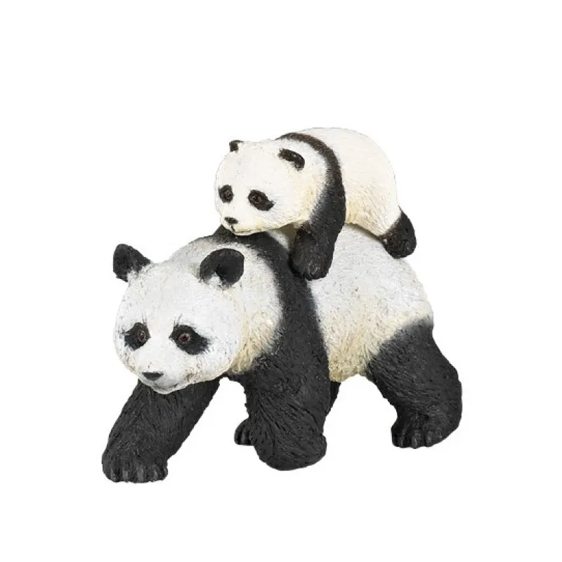 Papo Panda et son bébé 50071< Figurines Papo | Ferme En Bois, Centre Équestre Et Zoo