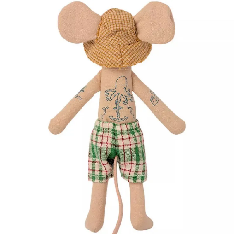 Maileg Papa souris et sa cabine de plage< Maison De Poupées