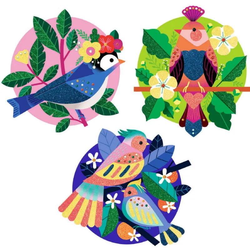 Djeco Paradisio, tableaux 'paillettes et strass' 9522< Sables Colorés, Paillettes