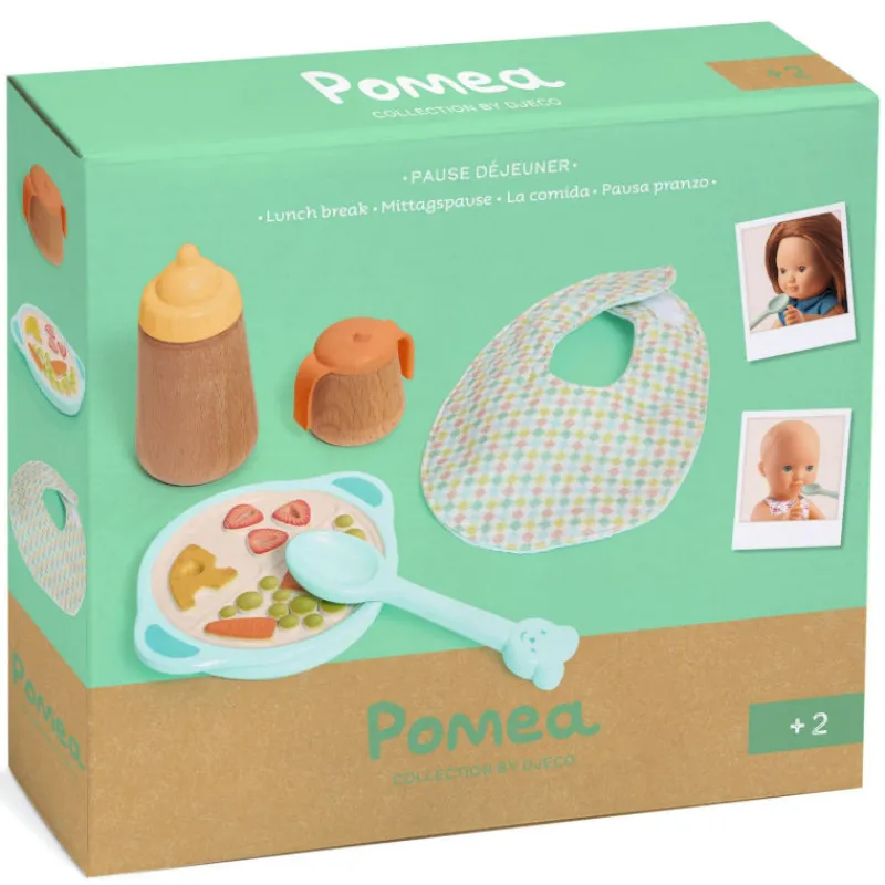 Djeco Pause déjeuner, dinette pour poupée POMEA de 7778< Poupées, Peluches