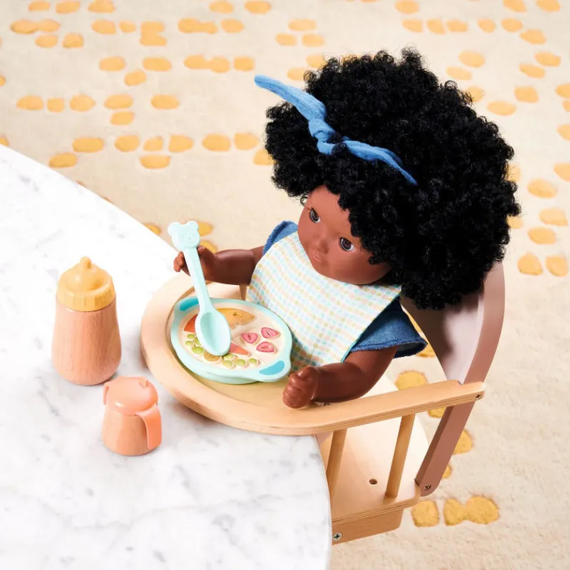 Djeco Pause déjeuner, dinette pour poupée POMEA de 7778< Poupées, Peluches