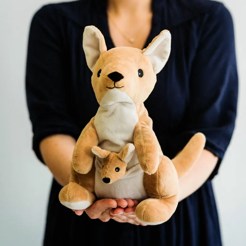 WARMIES Peluche bouillotte Kangourou Cozy Soframar< Poupées, Peluches | Peluches Naissance, Doudous