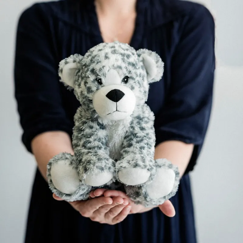 WARMIES Peluche bouillotte Léopard des neiges Cozy Soframar< Poupées, Peluches | Peluches Naissance, Doudous