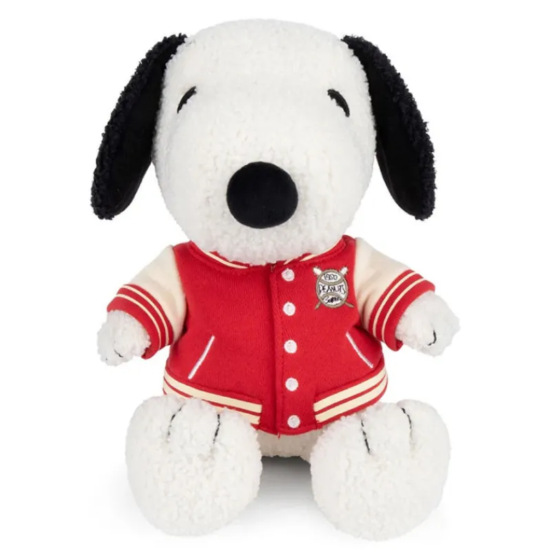 Peluches Miffy & Snoopy Peluche Snoopy assis avec son blouson universitaire - 20cm< Poupées, Peluches | Peluches Naissance, Doudous