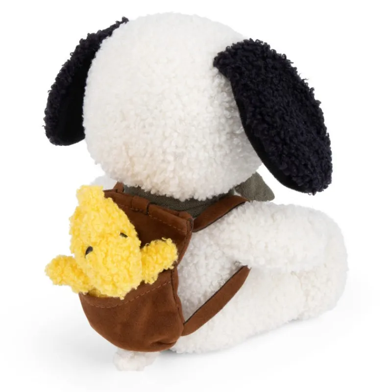 Peluches Miffy & Snoopy Peluche Snoopy avec Woodstock dans son sac à dos - 17cm< Poupées, Peluches | Peluches Naissance, Doudous