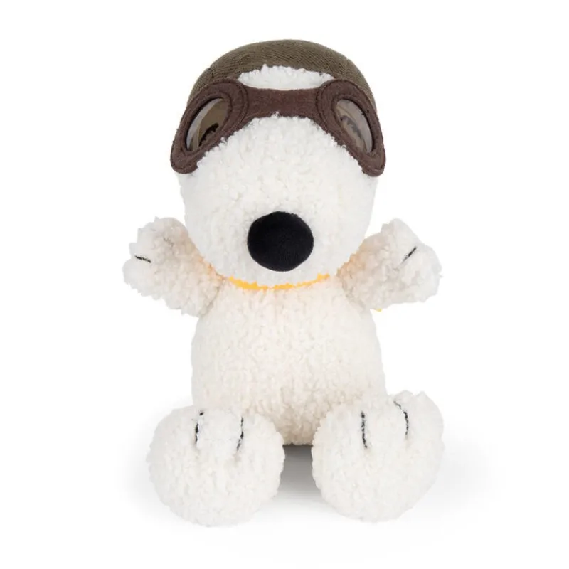 Peluches Miffy & Snoopy Peluche Snoopy aviateur "L'as volant" - 17cm< Poupées, Peluches | Peluches Naissance, Doudous