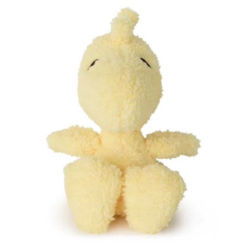 Peluches Miffy & Snoopy Peluche Woodstock en tissu éponge jaune - 15cm< Poupées, Peluches | Peluches Naissance, Doudous