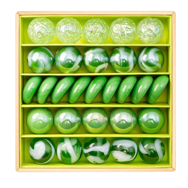 Billes & Co Petit coffret de billes "Green Wave" Billes & Co< Jeux De Société
