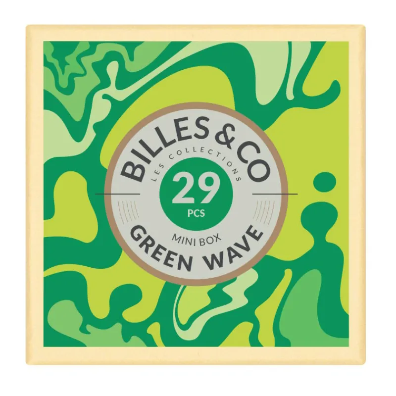 Billes & Co Petit coffret de billes "Green Wave" Billes & Co< Jeux De Société