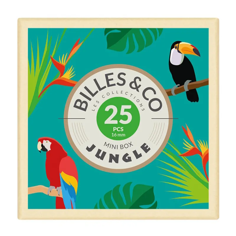 Billes & Co Petit coffret de billes "Jungle" Billes & Co< Jeux De Société