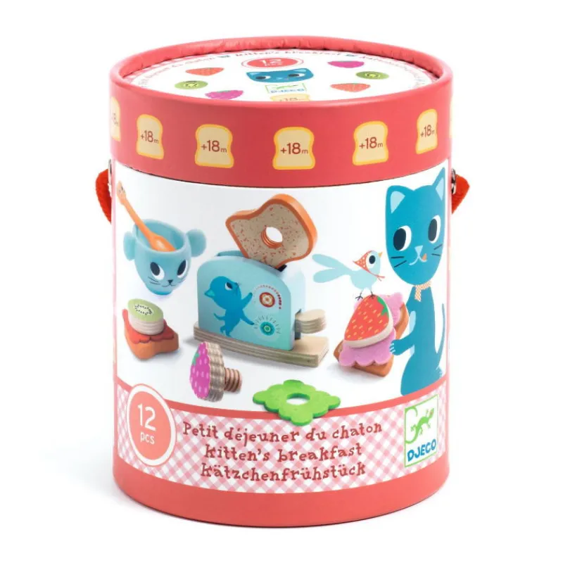 Djeco Petit déjeuner du chaton, dinette 5507< Jouets Cuisine, Dînette