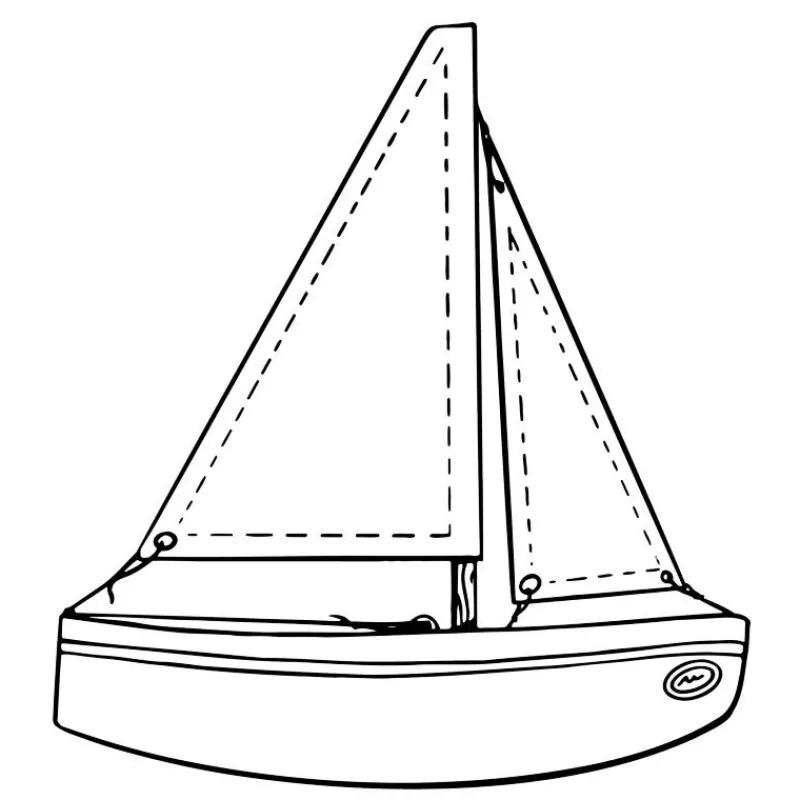 Bateaux TIROT Petit voilier TIROT en bois "Le Sloop"< Bateaux Tirot Jouets Fabriqués En France | Jouets De Plein Air