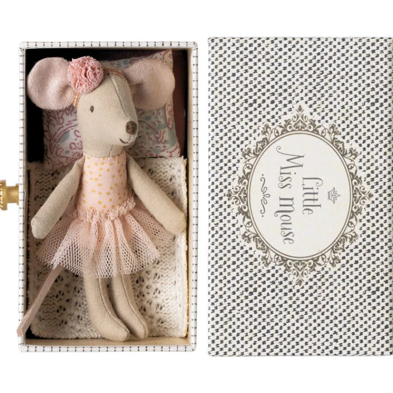 Maileg Petite souris danseuse dans son lit à tiroir< Maison De Poupées