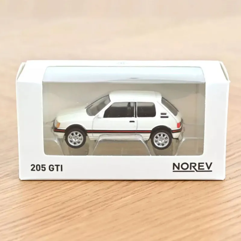 NOREV Peugeot 205 GTI blanche 1988, jouet voiture 1/54< Jouets Garage, Voitures