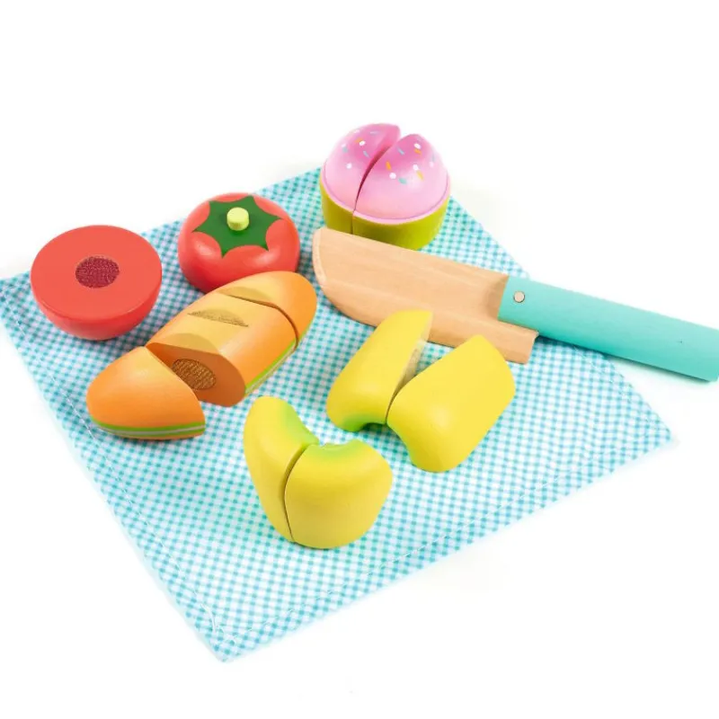 Djeco Pique-nique à couper, jouet dinette 5511< Jouets Cuisine, Dînette