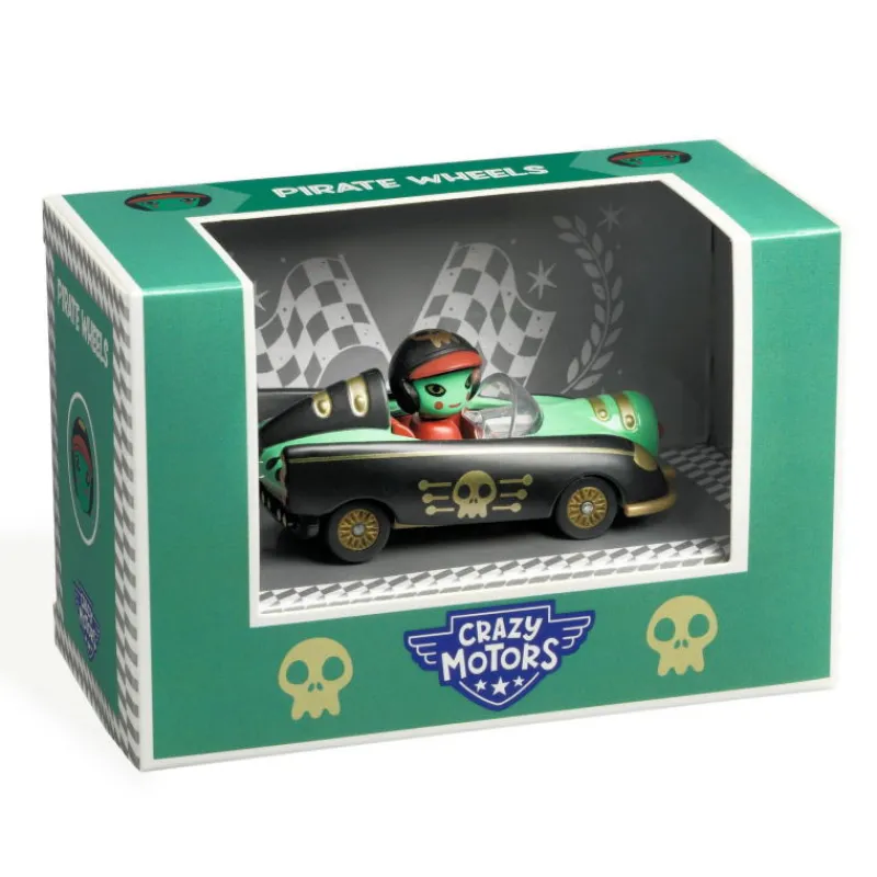 Djeco Pirate Wheels Voiture Crazy Motors 5487< Jouets Garage, Voitures