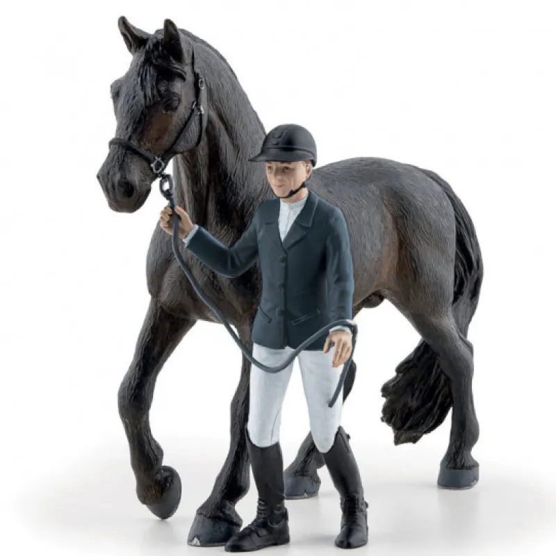 Papo Pénélope et Blacky, figurines 51576< Figurines Papo | Ferme En Bois, Centre Équestre Et Zoo