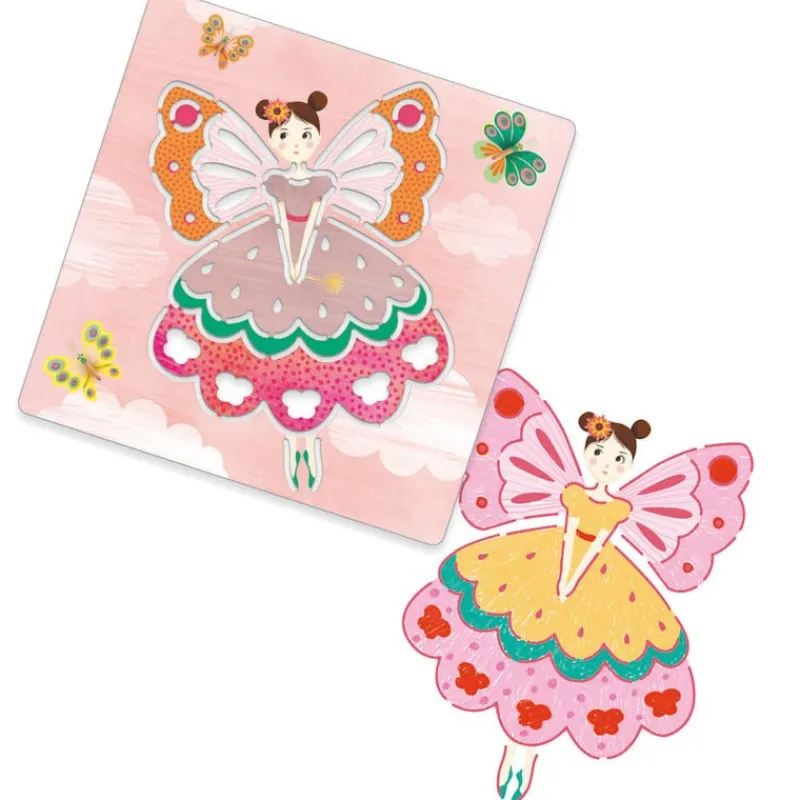 Djeco Pochoirs Fées du jardin 8821< Pochoirs Djeco